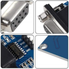 RS232 to TTL Serial Port Converter DB9 MAX3232 Connector Module-4
